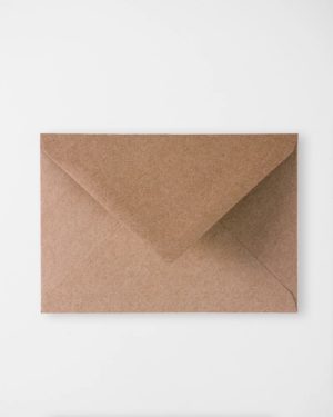 Hnedé recyklované obálky na oznámenia a pozvánky rozmer C6