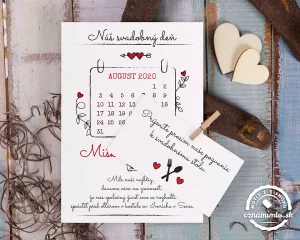 Jednoduché svadobné oznámenie www.oznamimto.sk