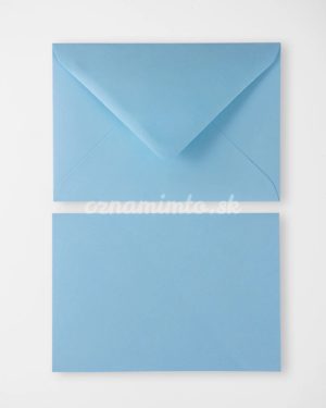 Svetlo modré obálky na oznámenia a pozvánky rozmer C6