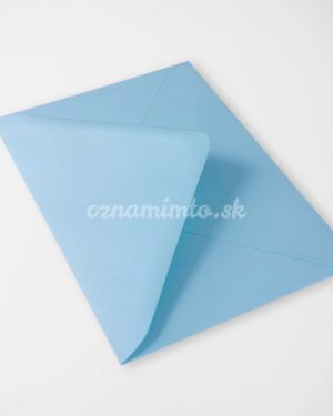 Svetlo modré obálky na oznámenia a pozvánky rozmer C6