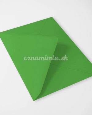 Zelené obálky na oznámenia a pozvánky rozmer C6
