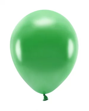 Metalické zelené latexové balóny s priemerom 30cm.