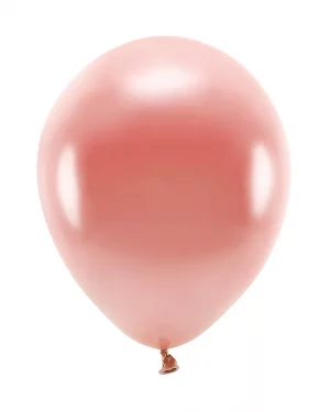 Metalické ružovo zlaté balóny 30cm