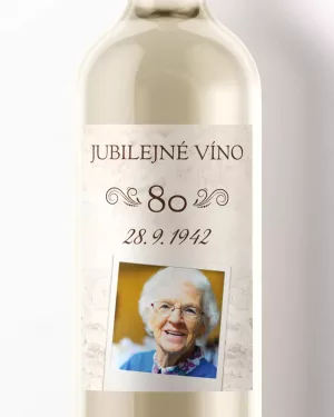 Etikety na víno alebo pálenku s vlastným motívom Vintage 01 s fotkou