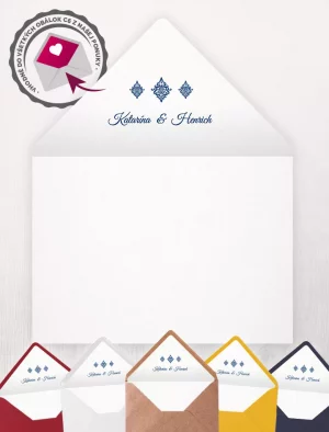 Potlač obálok Royal obálky s potlačou vnútornej vložky