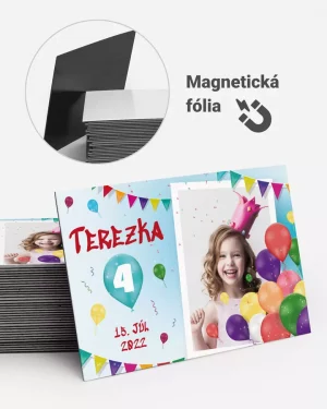 Magnetky z detskej oslavy, pamätné magnetky z narodenín s vlastnou fotkou