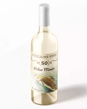 Etikety na víno alebo pálenku s vlastným motívom Rybár