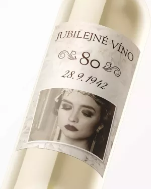 Etikety na víno alebo pálenku s vlastným motívom Vintange motív 04 s fotkou