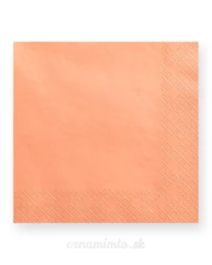 Lososové papierové servítky 33x33cm