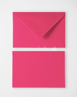 Sýto ružové obálky na oznámenia a pozvánky rozmer C6