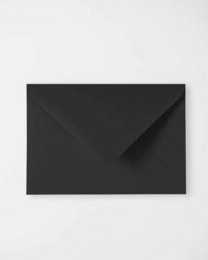 Čierne obálky na oznámenia a pozvánky rozmer C6