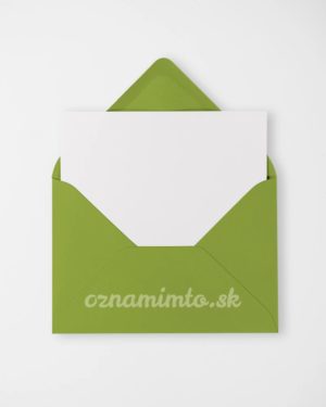 Svetlo zelené obálky C6 formáte