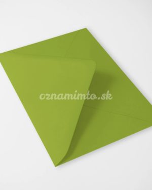Svetlo zelené obálky C6 formáte