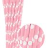 Ružové papierové slamky