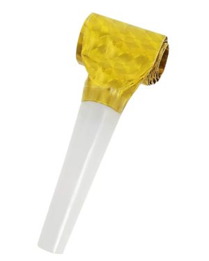 Frkačky párty píšťaly holografická zlatá farba